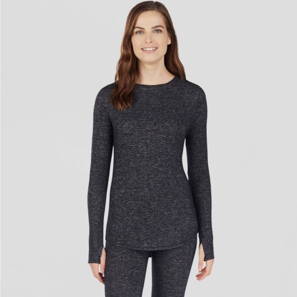 NWT Cuddle Duds Warm Essentials Sweater Knit Crew Top